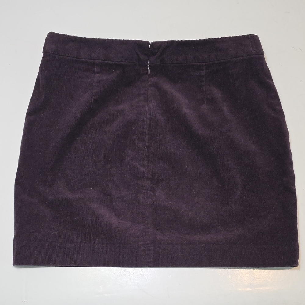 Banana Republic Dark Purple Burgundy Mini Skirt Size 4 - Picture 5 of 11